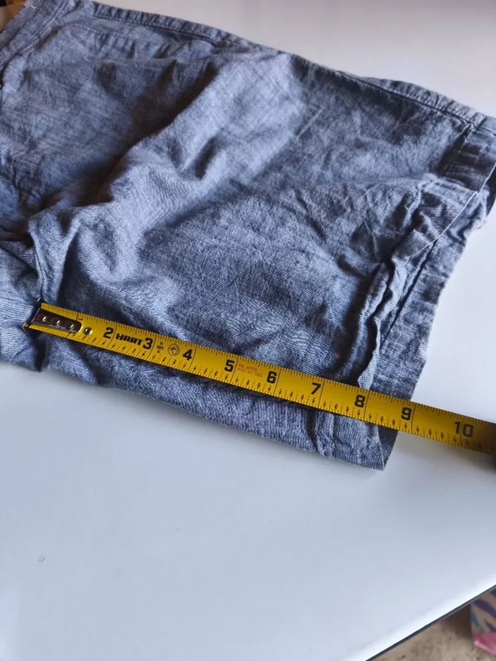 Banana Republic Chino Chambray Short sz 36 Blue Coastal Preppy Country Club